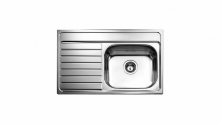 Teka Tarja de Sobreponer 800.510 1C 1E, Izquierda, 80 x 51cm, Acero Inoxidable 