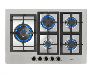 Teka Parrilla Eléctrica EFX 70.1, 5 Quemadores, Antiadherente, 11.500W, Negro/Plata 