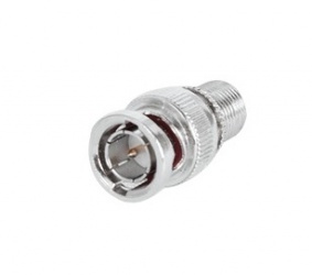 Telecom & Security Conector Coaxial BNC Macho, Plata 