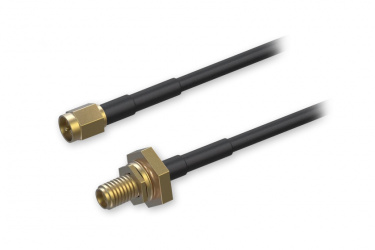 Teltonika Extensión de Cable  SMA Macho - SMA Hembra, 2 Metros, Negro, para Antenas LTE 