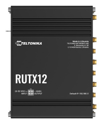 Teltonika Router RUT-X12 Firewall, Wi-Fi 5, 5 x RJ-45 867 Mbit/s WLAN, Alámbrico/Inalámbrico, Doble Banda 2.4/5 GHz, 8 Antenas Internas 