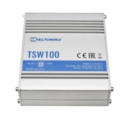 Switch Teltonika Gigabit Ethernet TSW100, 5 Puertos 10/100/1000Mbps (4x PoE+), 10 Gbit/s, 2.000 Entradas - No Administrable 