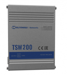 Switch Teltonika Gigabit Ethernet TSW200, 8 Puertos PoE 10/100/1000 +2 Puertos SFP, 2000 Entradas  - No Administrable 