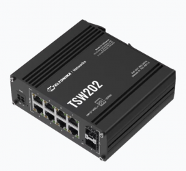 Switch Teltonika TSW202, 8 Puertos Gigabit Ethernet 10/100/1000 8 x PoE+ 240W 8 x PoE+ 240W, 2 Puertos SFP, 20 Gbit/s, 8000 Entradas, Administrado 