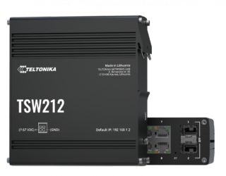 Switch Teltonika TSW212, 8 Puertos Gigabit Ethernet 10/100/1000, 2 Puertos SFP, 20 Gbit/s, 8000 Entradas, Administrado 