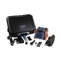 Tempo Kit Fusionadora de Fibra Óptica de Alineación por Revestimiento 915FS-KIT1, con Cortadora 915CL, Estuche para Transporte y Accesorios 