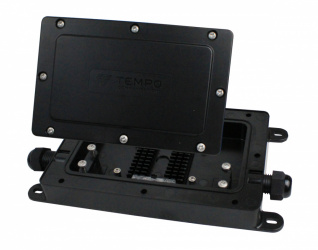 Tempo Cierre de Empalme para Fibra Óptica DFE100, 34 x 25.5 x 12cm, Negro 