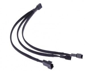 Tetragex Cable de Poder 4 x 4-pin PWM Macho - 4-pin PWM Hembra, 26cm, Negro 