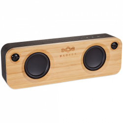 House Of Marley Bocina EM-JA006-SB, Bluetooth, Inalámbrico, Negro/Madera 