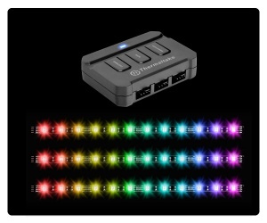 Thermaltake Kit Lumi Color 256C, LED RGB, 3 Tiras, 30cm 