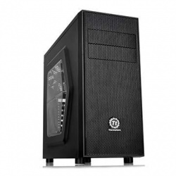 Gabinete Thermaltake Versa H24 con Ventana, Midi-Tower, ATX/micro-ATX, USB 2.0/3.0, sin Fuente, Negro 