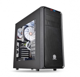 Gabinete Thermaltake Versa H35 con Ventana, Midi-Tower, ATX/micro-ATX/mini-iTX, USB 3.0, sin Fuente, Negro 