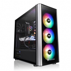 Gabinete Thermaltake Level 20 MT ARGB con Ventana, Midi-Tower, ATX/Micro-ATX/Mini-ITX, USB 3.1, sin Fuente, 4 Ventiladores Instalados (3x ARGB), Negro/Plata 