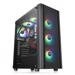 Gabinete Thermaltake V250 TG ARGB Air, Midi-Tower, ATX/Micro-ATX/Mini-ITX, USB 2.0/3.0, sin Fuente, 4 Ventiladores Instalados, Negro  