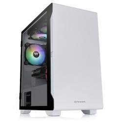 Gabinete Thermaltake S100 TG Snow con Ventana, Micro-Tower, Micro ATX/Mini-ITX, USB 3.0, sin Fuente, Blanco ― Empaque dañado, producto nuevo. 