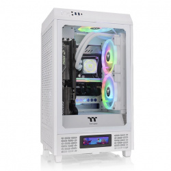 Gabinete Thermaltake The Tower 200 Snow con Ventana, Mini-Tower, Mini-ITX, USB 3.2, sin Fuente, Blanco 
