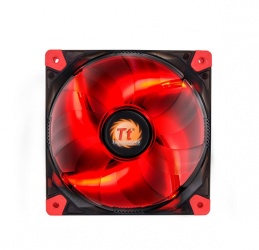 Ventilador Thermaltake Luna 12 LED Red, 120mm, 1200RPM, Negro/Rojo 