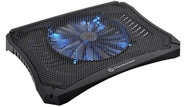 Thermaltake Massive V20 para Laptops 10''-17'', con Ventilador de 800RPM, Negro 