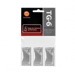 Thermaltake Pasta Térmica Thermal Grease TG-6, -50 - 250 °C, 3x 1gr 