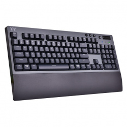Teclado Gamer Thermaltake W1, Switch MX Red, Inalámbrico, Negro (Inglés) 