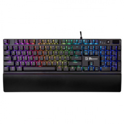 Teclado Gamer Thermaltake eSports Challenger Edge Pro RGB, TTeSports Plunger Switch, Alámbrico, Negro (Inglés) 