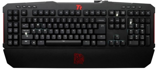 Teclado Thermaltake MEKA G-Unit, Mecánico, Cherry MX Black, Alámbrico, 1.8 Metros, Negro 