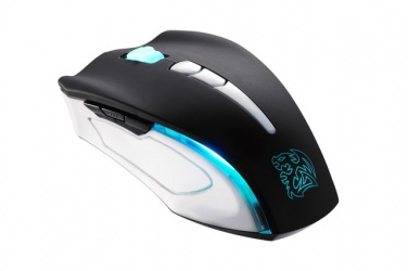 Mouse Gamer Tt eSPORTS Láser Black Element Combat White, Alámbrico, USB, 6500DPI, Negro/Blanco 