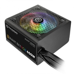 Fuente de Poder Thermaltake Smart BX1 RGB 80 PLUS Bronze, 24-pin ATX, 120mm, 650W 