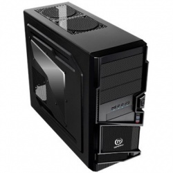 Gabinete Thermaltake Commander MS-I con Ventana, Midi-Tower, ATX/micro-ATX, USB 2.0/3.0, con Fuente de 600W, Negro 