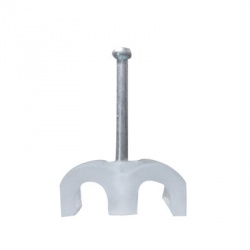 Thorsman Grapa Doble para Cable TDC 4-6, 4mm, Transparente, 100 Piezas 