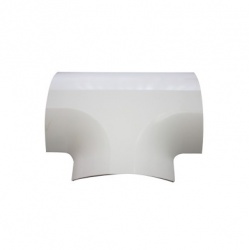 Thorsman Sección en ''T'' para Canaleta, Blanco 