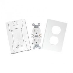 Thorsman Tomacorriente TEK100DUPLEX, 2 Enchufes, Blanco 