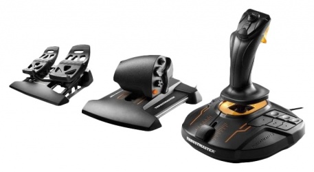 Thrustmaster Palanca + Pedales + Mando de Potencia T-16000M FCS Flight Pack, Alámbrico, USB, para PC 