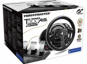 Thrustmaster Volante + Pedales T300RS GT, Alámbrico, Negro, para PlayStation 4 