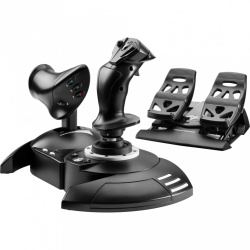 Thrustmaster Kit Simulación de Vuelo T.Flight Full Kit X, Alámbrico, USB, Negro 