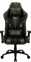 ThunderX3 Silla Gamer BC3 Camo, hasta 150Kg, Negro/Verde 