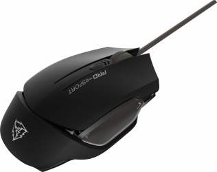Mouse Gamer Ergonómico ThunderX3 Óptico TM20GR, Alámbrico, USB, 4000DPI, Negro/Gris 