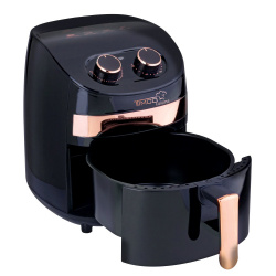 Timco Freidora Eléctrica de Aire Turboair AF002, 3.5L, Negro/Bronce 