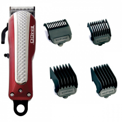 Timco Cortadora de Cabello HC-3969, Rojo/Plata 