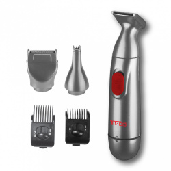 Timco Rasuradora y Cortadora de Cabello X-48, Rojo/Plata 