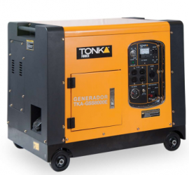 Tonak Force Generador de Gasolina TKA-GSS8000E, 6500W, 220V, 25 Litros 