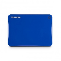 Disco Duro Externo Toshiba Canvio Connect II, 1TB, 5400RPM, USB 3.0, Azul, con Acceso Remoto Mediante Internet - para Mac/PC 