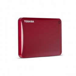 Disco Duro Externo Toshiba Canvio Connect II 2.5'', 3TB, USB 3.0, Rojo - Para Mac/PC 
