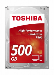 Disco Duro Interno Toshiba P300 3.5'', 500GB, SATA III, 6 Gbit/s, 7200RPM, 64MB Cache 