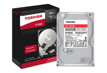 Disco Duro Interno Toshiba P300 3.5'', 500GB, SATA, 6 Gbit/s, 7200RPM, 64MB Cache 