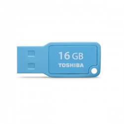 Memoria USB Toshiba TransMemory U201 Mini, 16GB, USB 2.0, Azul 