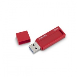 Memoria USB Toshiba TransMemory ID, 16GB, USB 3.0, Rojo 