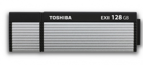 Memoria USB Toshiba TransMemory-EX II, 128GB, USB 3.0, Plata 