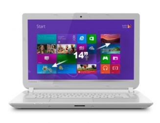 Laptop Toshiba Satellite PSKQ8U-00UNC1 14'', Intel Core i3-4005U 1.70GHz, 4GB, 750GB, Windows 8.1, Blanco 