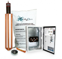 Total Ground Kit de Puesta a Tierra, 45A — incluye Electrodo/Filtro/Compuesto H2Ohm 